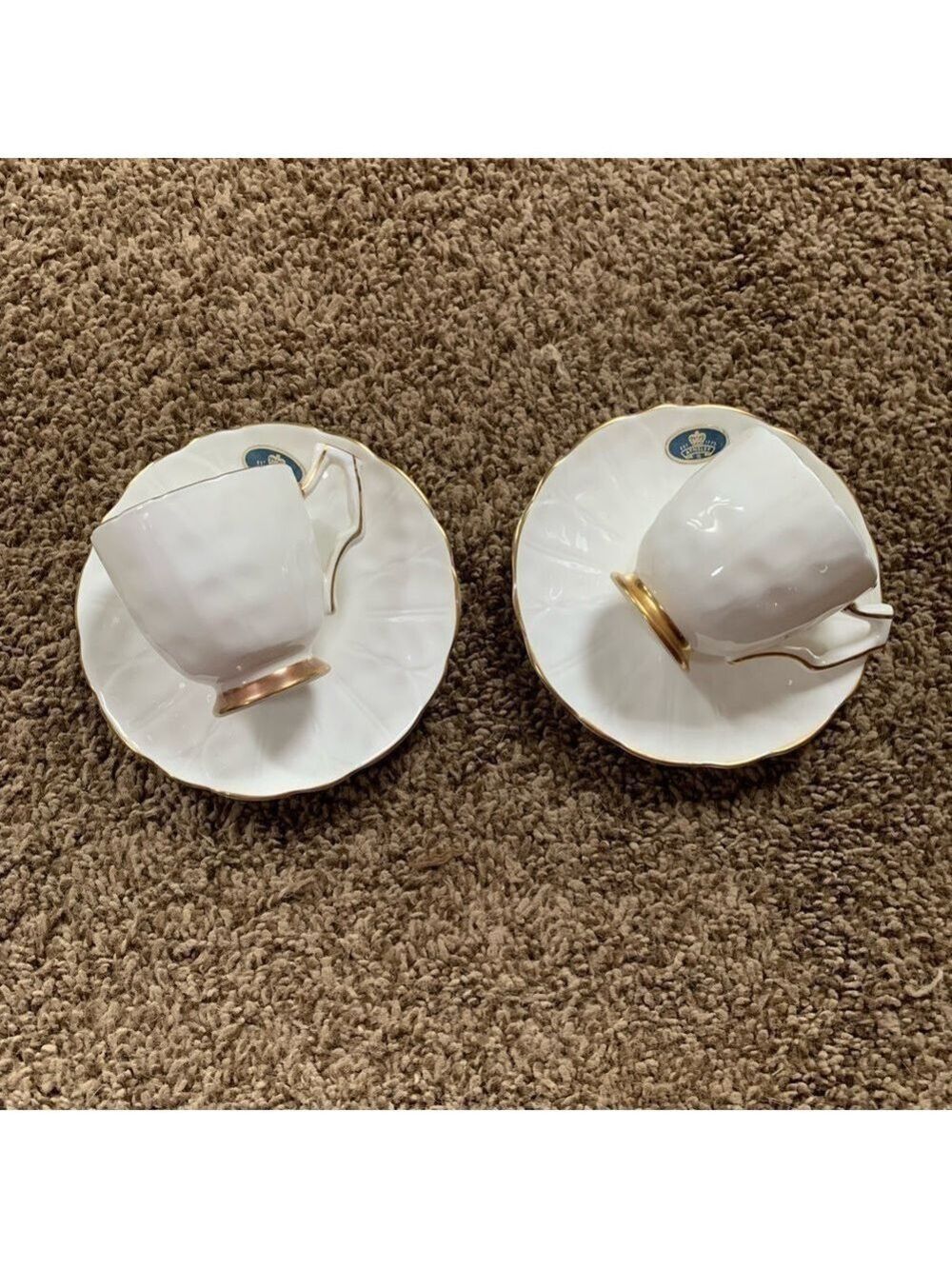 Vintage Aynsley Golden Crocus Small Tea Cups and Saucer Sets